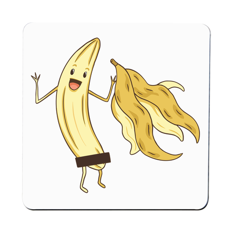 Naked banana coaster drink mat - Graphic Gear