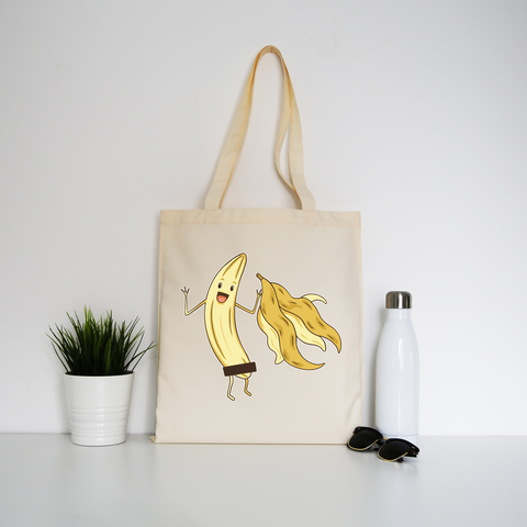 Naked banana tote bag canvas shopping - Graphic Gear