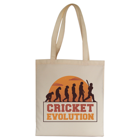 Cricket evolution tote bag canvas shopping - Graphic Gear
