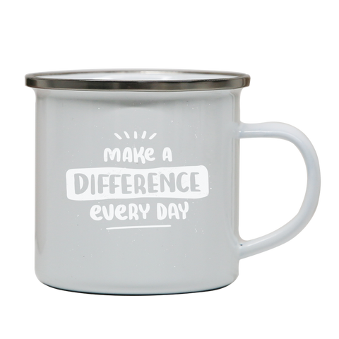 Make a difference enamel camping mug outdoor cup colors - Graphic Gear