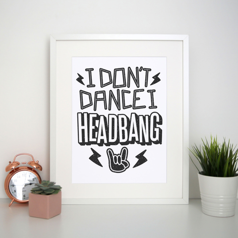 I headbang print poster wall art decor - Graphic Gear
