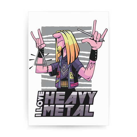I love heavy metal print poster wall art decor - Graphic Gear