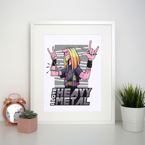 I love heavy metal print poster wall art decor - Graphic Gear