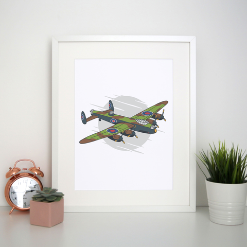 Lancaster bomber print poster wall art decor - Graphic Gear