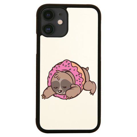 Sloth donut iPhone case cover 11 11Pro Max XS XR X - Graphic Gear