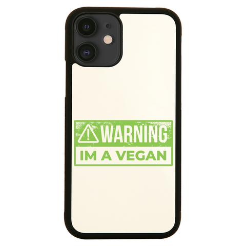 Warning vegan iPhone case cover 11 11Pro Max XS XR X - Graphic Gear