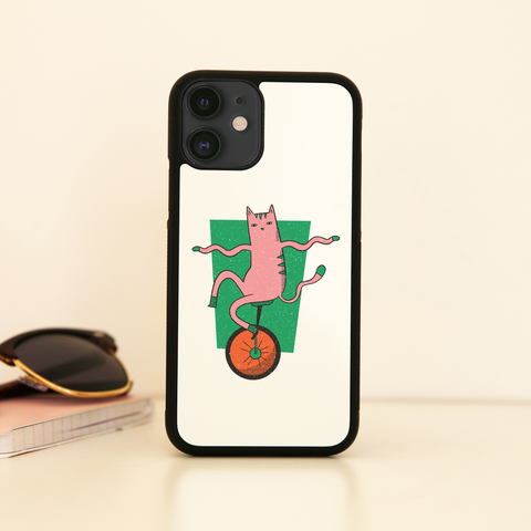 Unicycle cat iPhone case cover 11 11Pro Max XS XR X - Graphic Gear