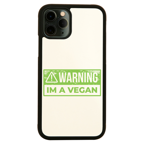 Warning vegan iPhone case cover 11 11Pro Max XS XR X - Graphic Gear