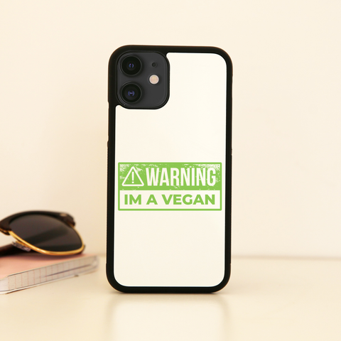 Warning vegan iPhone case cover 11 11Pro Max XS XR X - Graphic Gear