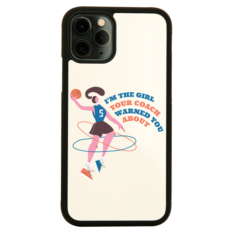 Basketball girl quote iPhone case cover 11 11Pro Max XS XR X - Graphic Gear