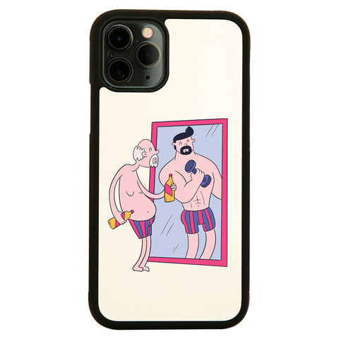 Old man mirror iPhone case cover 11 11Pro Max XS XR X - Graphic Gear