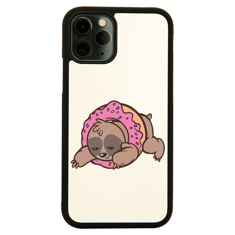 Sloth donut iPhone case cover 11 11Pro Max XS XR X - Graphic Gear