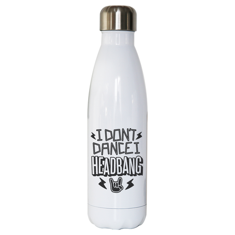 I headbang water bottle stainless steel reusable - Graphic Gear