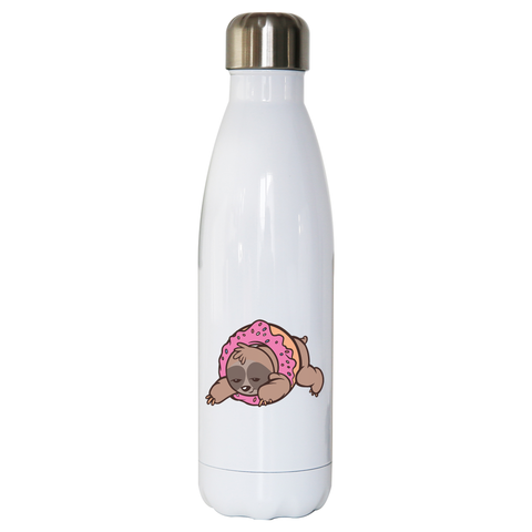 Sloth donut water bottle stainless steel reusable - Graphic Gear