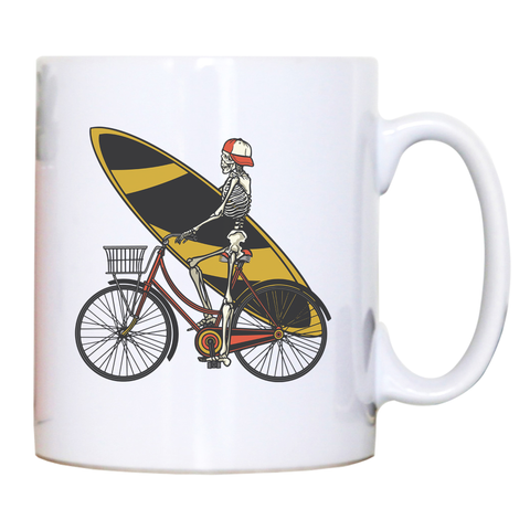 Skeleton cycling mug coffee tea cup - Graphic Gear