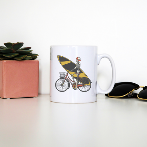 Skeleton cycling mug coffee tea cup - Graphic Gear