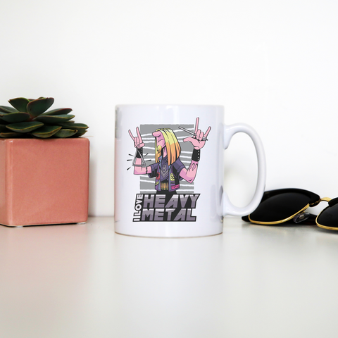 I love heavy metal mug coffee tea cup - Graphic Gear
