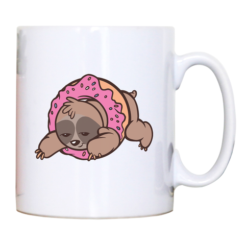 Sloth donut mug coffee tea cup - Graphic Gear
