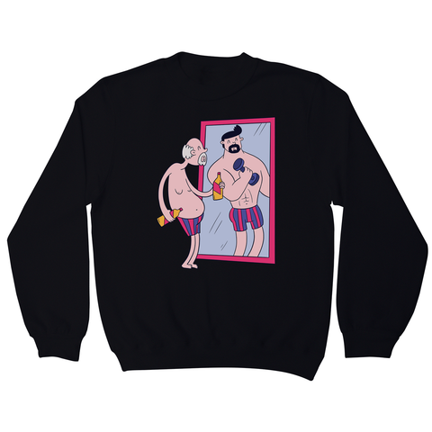 Old man mirror sweatshirt - Graphic Gear