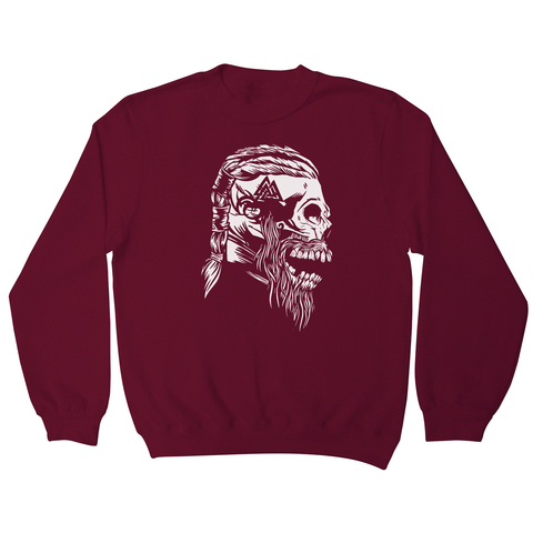 Viking skull sweatshirt - Graphic Gear