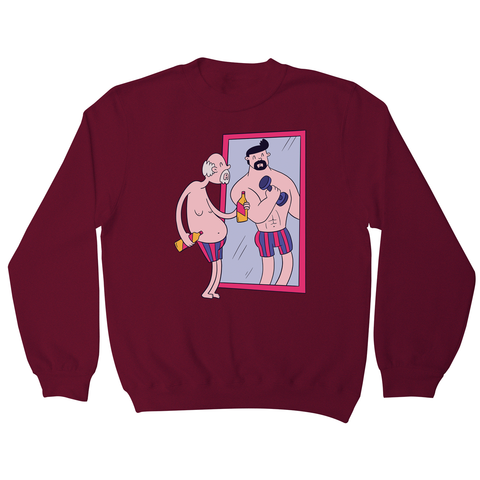 Old man mirror sweatshirt - Graphic Gear