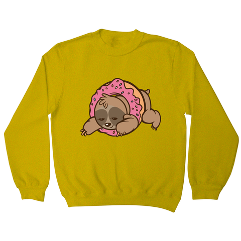 Sloth donut sweatshirt - Graphic Gear