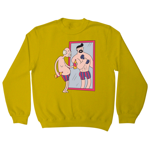 Old man mirror sweatshirt - Graphic Gear