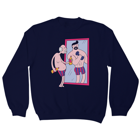 Old man mirror sweatshirt - Graphic Gear