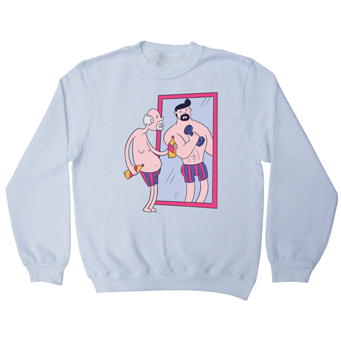 Old man mirror sweatshirt - Graphic Gear