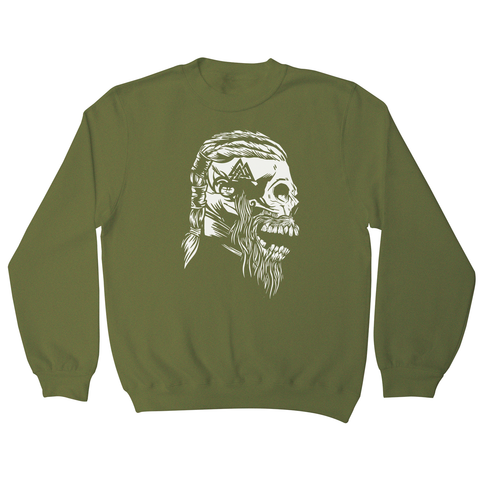 Viking skull sweatshirt - Graphic Gear