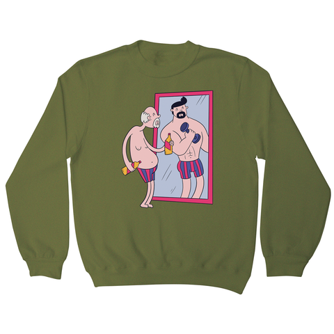 Old man mirror sweatshirt - Graphic Gear