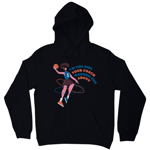 Basketball girl quote hoodie - Graphic Gear