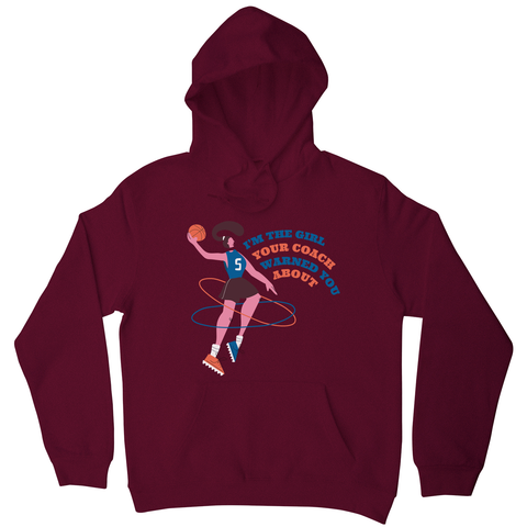 Basketball girl quote hoodie - Graphic Gear