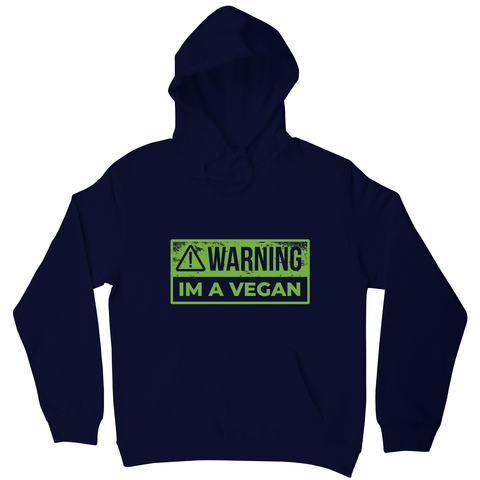 Warning vegan hoodie - Graphic Gear