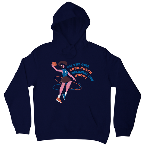 Basketball girl quote hoodie - Graphic Gear