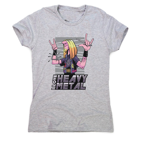 I love heavy metal women's t-shirt - Graphic Gear
