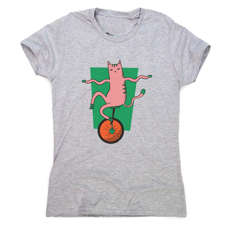 Unicycle cat women's t-shirt - Graphic Gear