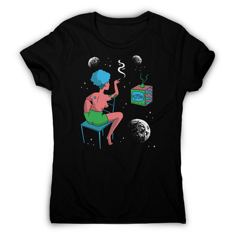 Woman in space women's t-shirt - Graphic Gear