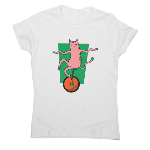 Unicycle cat women's t-shirt - Graphic Gear