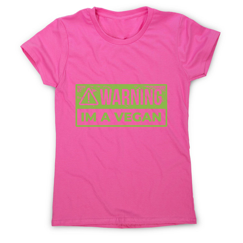 Warning vegan women's t-shirt - Graphic Gear