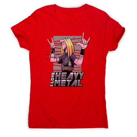 I love heavy metal women's t-shirt - Graphic Gear