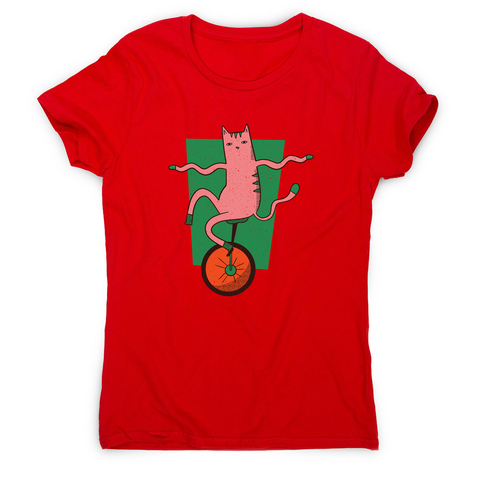 Unicycle cat women's t-shirt - Graphic Gear