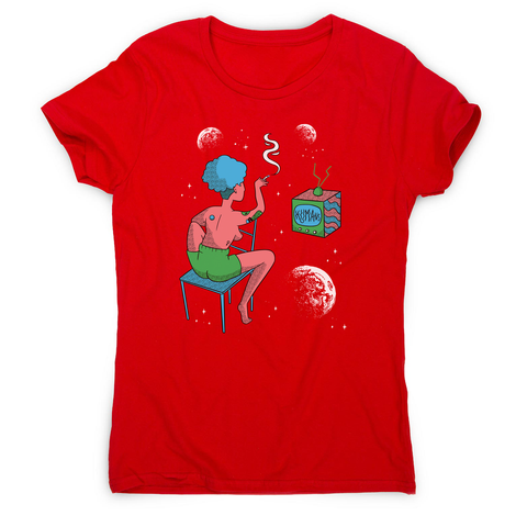 Woman in space women's t-shirt - Graphic Gear