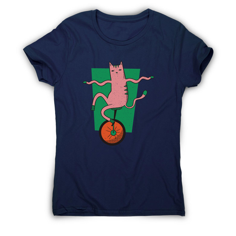 Unicycle cat women's t-shirt - Graphic Gear