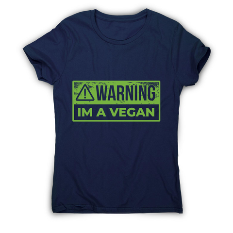 Warning vegan women's t-shirt - Graphic Gear