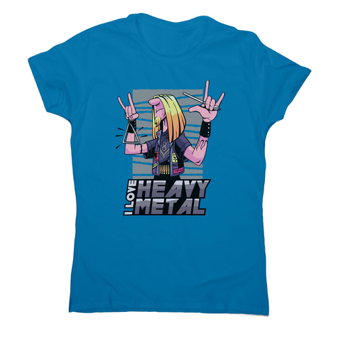 I love heavy metal women's t-shirt - Graphic Gear