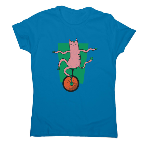 Unicycle cat women's t-shirt - Graphic Gear