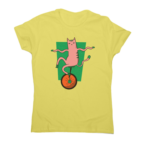 Unicycle cat women's t-shirt - Graphic Gear