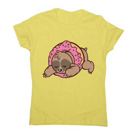 Sloth donut women's t-shirt - Graphic Gear