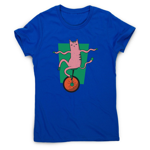 Unicycle cat women's t-shirt - Graphic Gear